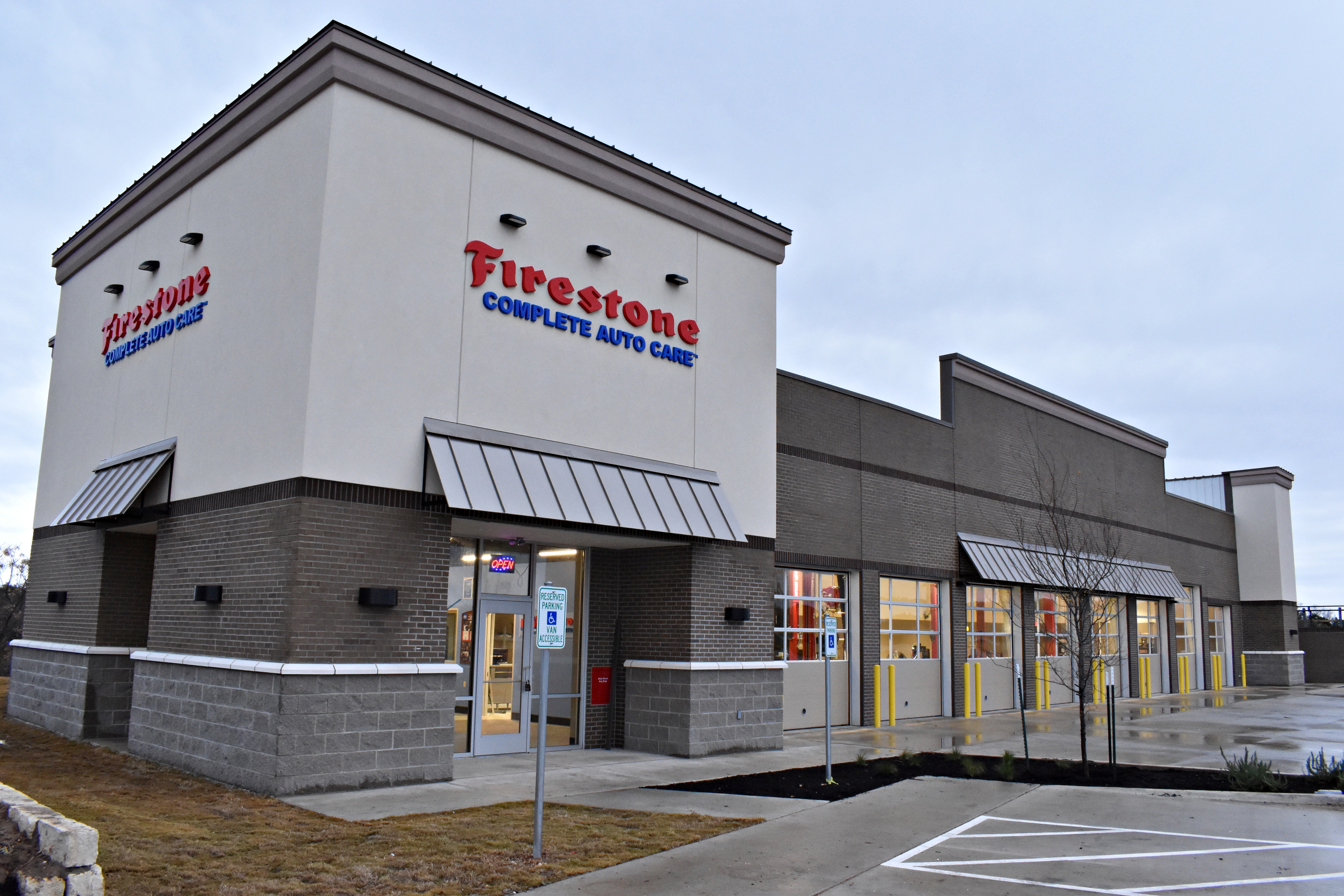 Ground-up Firestone retail automotive store by Westwood Contractors.