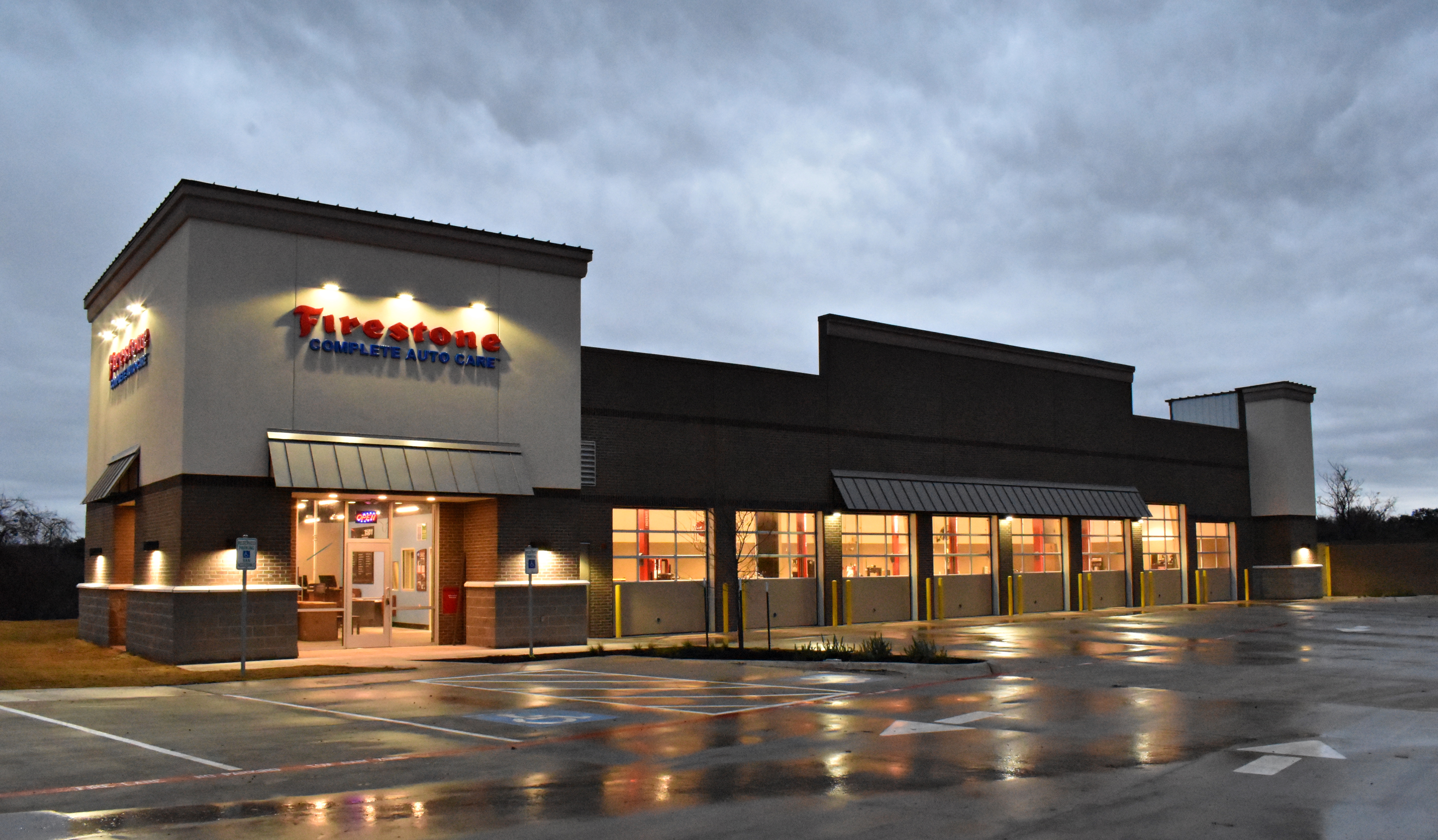 Ground-up Firestone retail automotive store by Westwood Contractors.