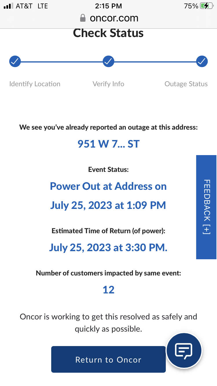 Power outage