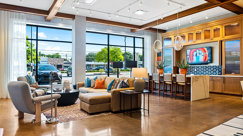 New Bassett furniture store at Inwood Village (Dallas, TX) by Westwood Contractors, Inc.