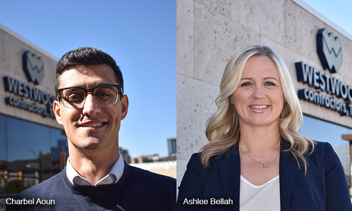 Westwood introduces its new Preconstruction Manager (Charbel Aoun) and Controller (Ashlee Bellah).