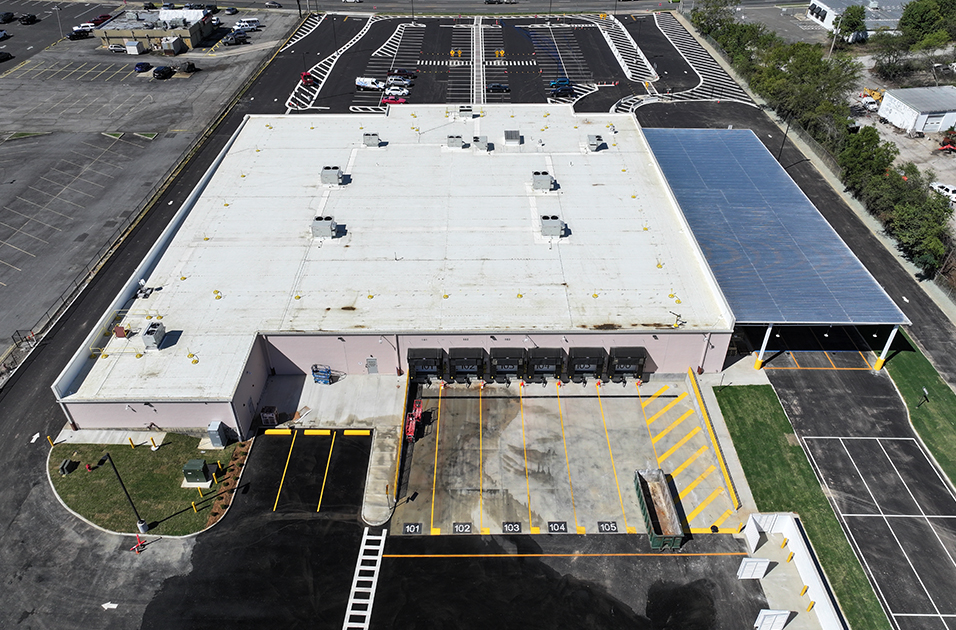 Westwood Contractors completed building and site improvements for a fulfillment/distribution facility in Arkansas..