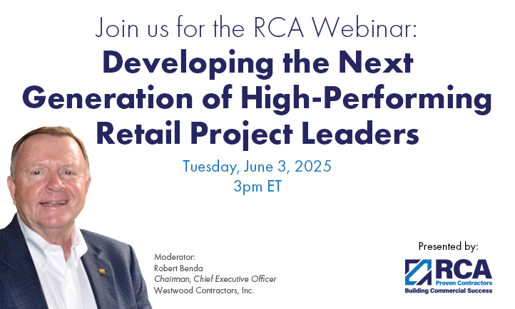 Bob Benda, CEO of Westwood Contractors, to moderate RCA Webinar June 3, 2025.